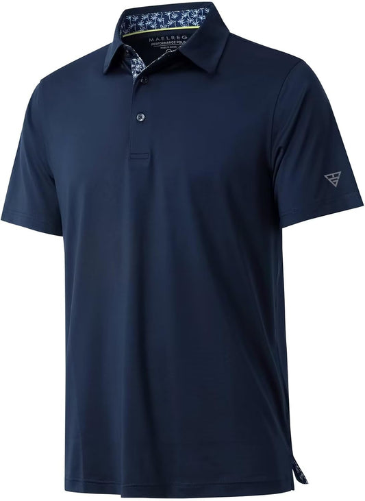 HOTMens Polo Shirts Short and Long Sleeve Casual Solid Stylish Dry Fit Performance Designed Collared Golf Polo Shirts for Men