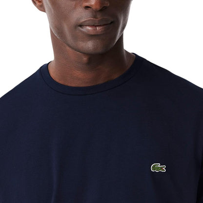 HOTLacoste Men's Short Sleeve Pima Jersey Crew Neck Tee