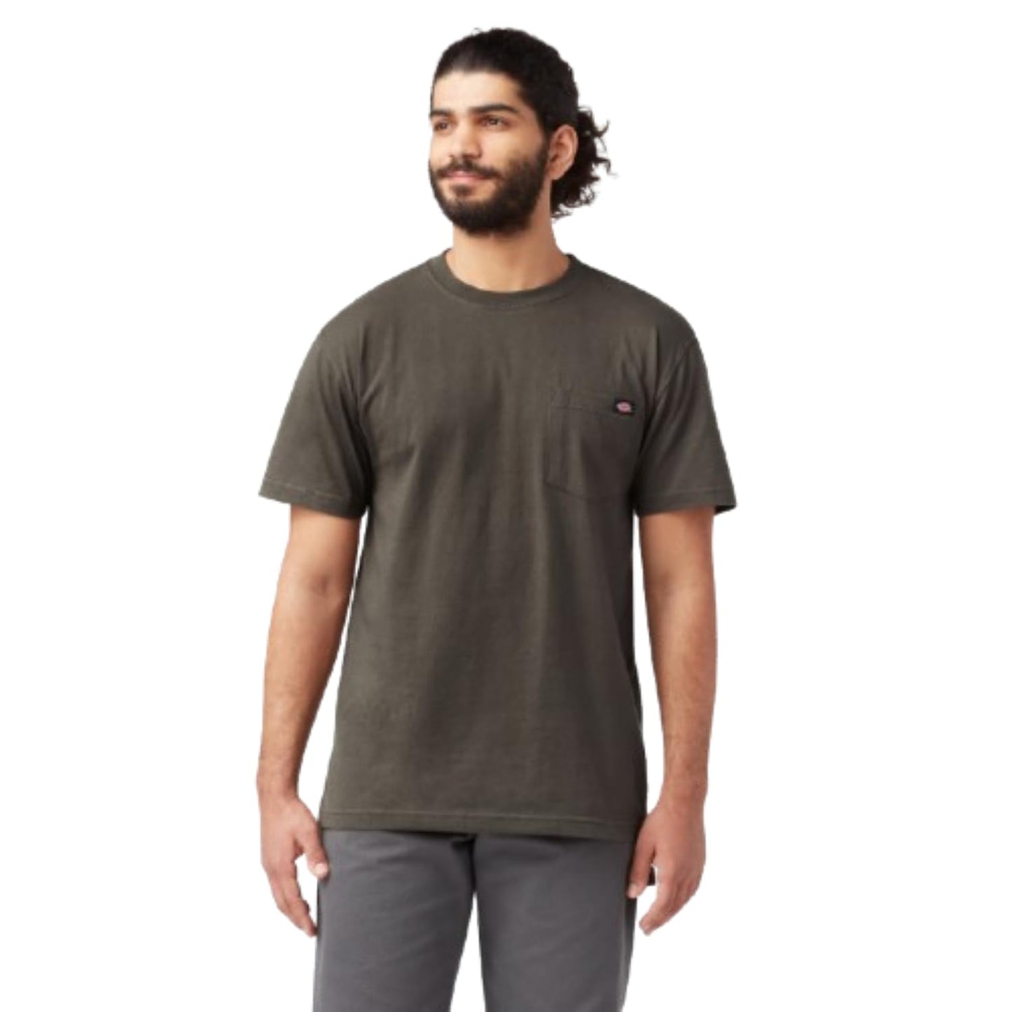 HOTDickies Men's Heavyweight Heathered Short Sleeve Pocket T-Shirt