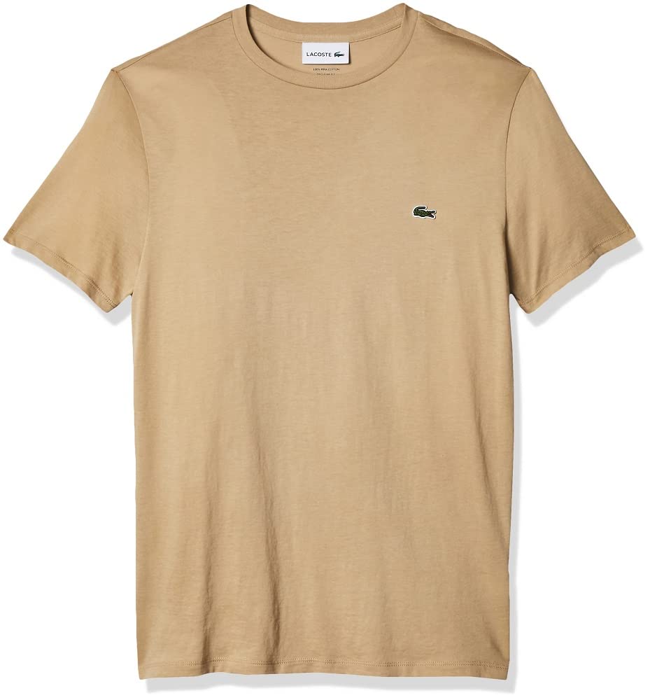 HOTLacoste Men's Short Sleeve Pima Jersey Crew Neck Tee