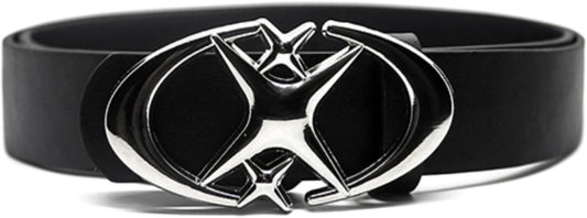 HOTY2k Belt Star Metal Buckle Vintage Gothic Punk Rock Emo Grunge Accessories Western Chunky Belts Trendy Y2k Clothes