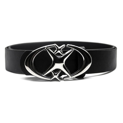 HOTY2k Belt Star Metal Buckle Vintage Gothic Punk Rock Emo Grunge Accessories Western Chunky Belts Trendy Y2k Clothes