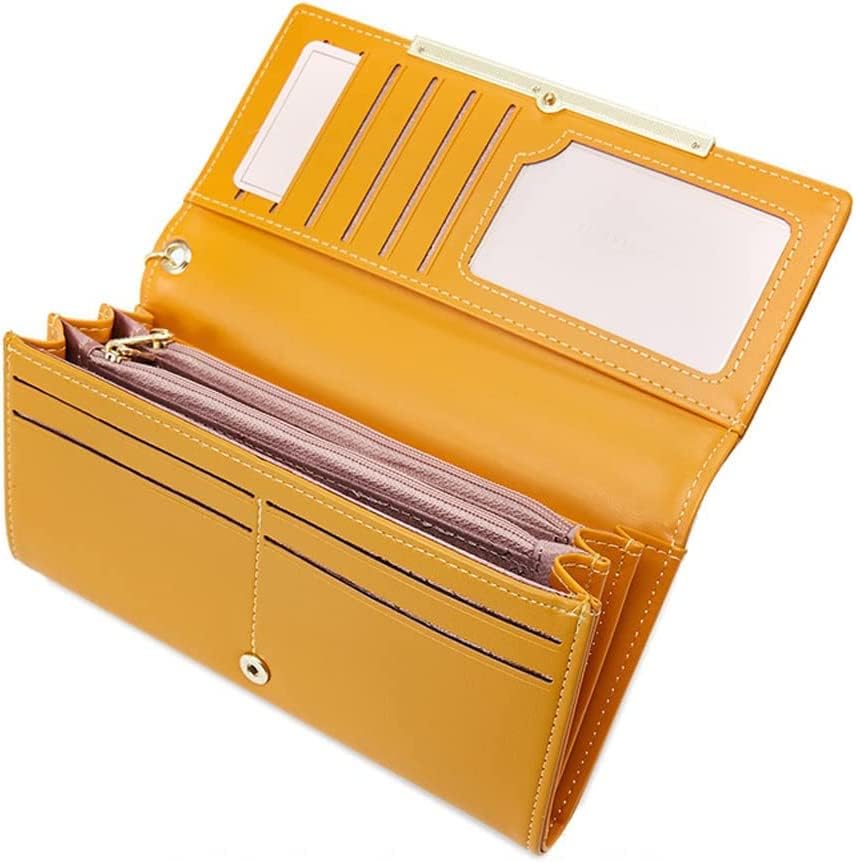 HOTSpacious & Functional Leather Wallet Multifunction Luxury Women Many Departments Large Capacity Purses Fashion Female Card Holder Billfold Long Clutch Purse