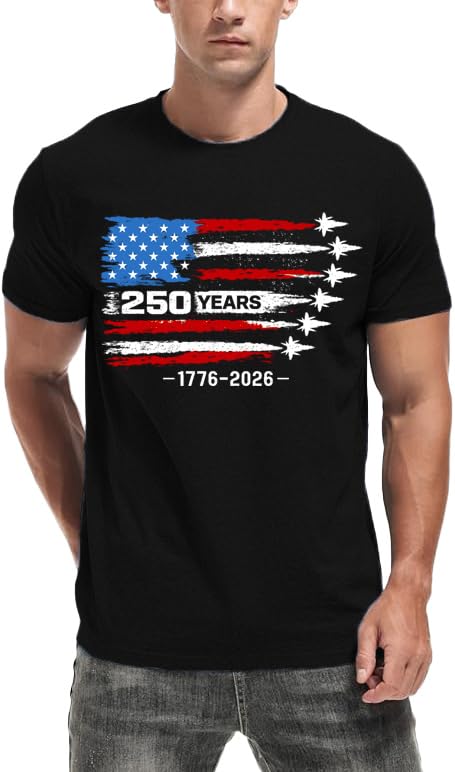 HOTMens Air Force Patriotic Shirts American Flag T-Shirt 4th of July Short Sleeve USA Memorial Day Tee Tops