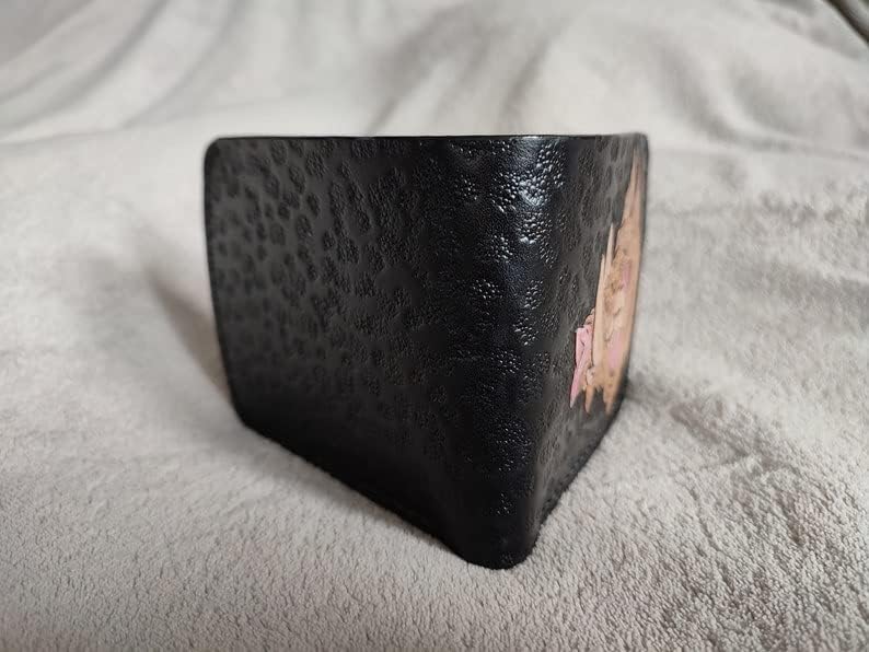HOTMen's 3D Genuine Leather Wallet, Handmade wallet, Carved wallet, Tooled wallet, Airbrush Art, Bifold wallet, Custom wallet, Personalized wallet, Wild boar