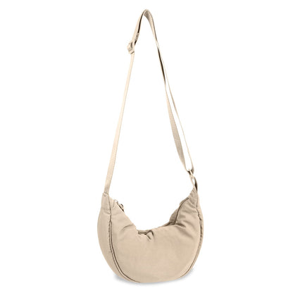 HOTNylon Crescent Crossbody Bag for Women Purses Trendy Men,Small Travel Sling Bag Hobo