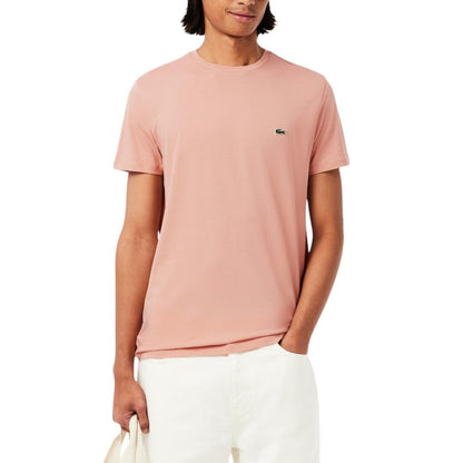 HOTLacoste Men's Short Sleeve Pima Jersey Crew Neck Tee
