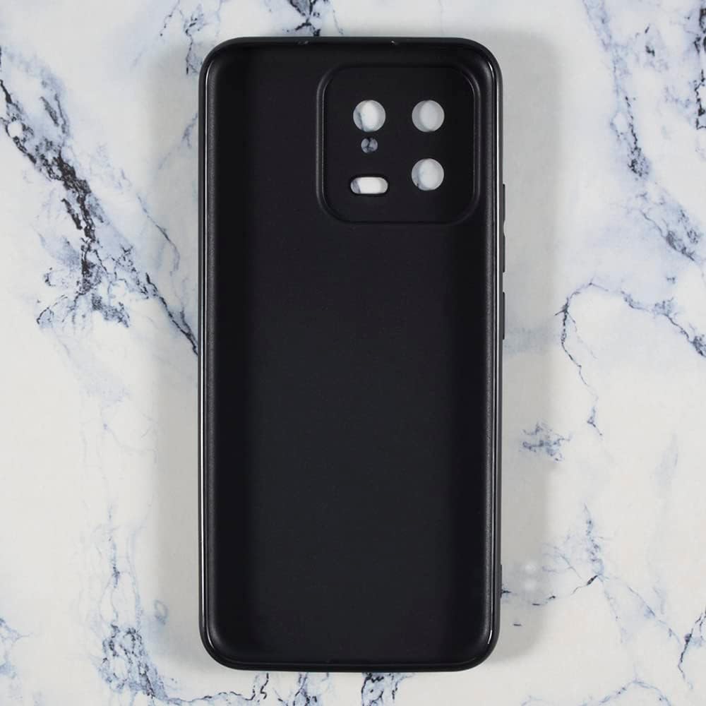 HOTSoft Case Compatible with Xiaomi 13 Special, Slim Shockproof Bumper Protective Back Cover, Anti-Scratch Flexible Shell, Grip-Friendly(Black)