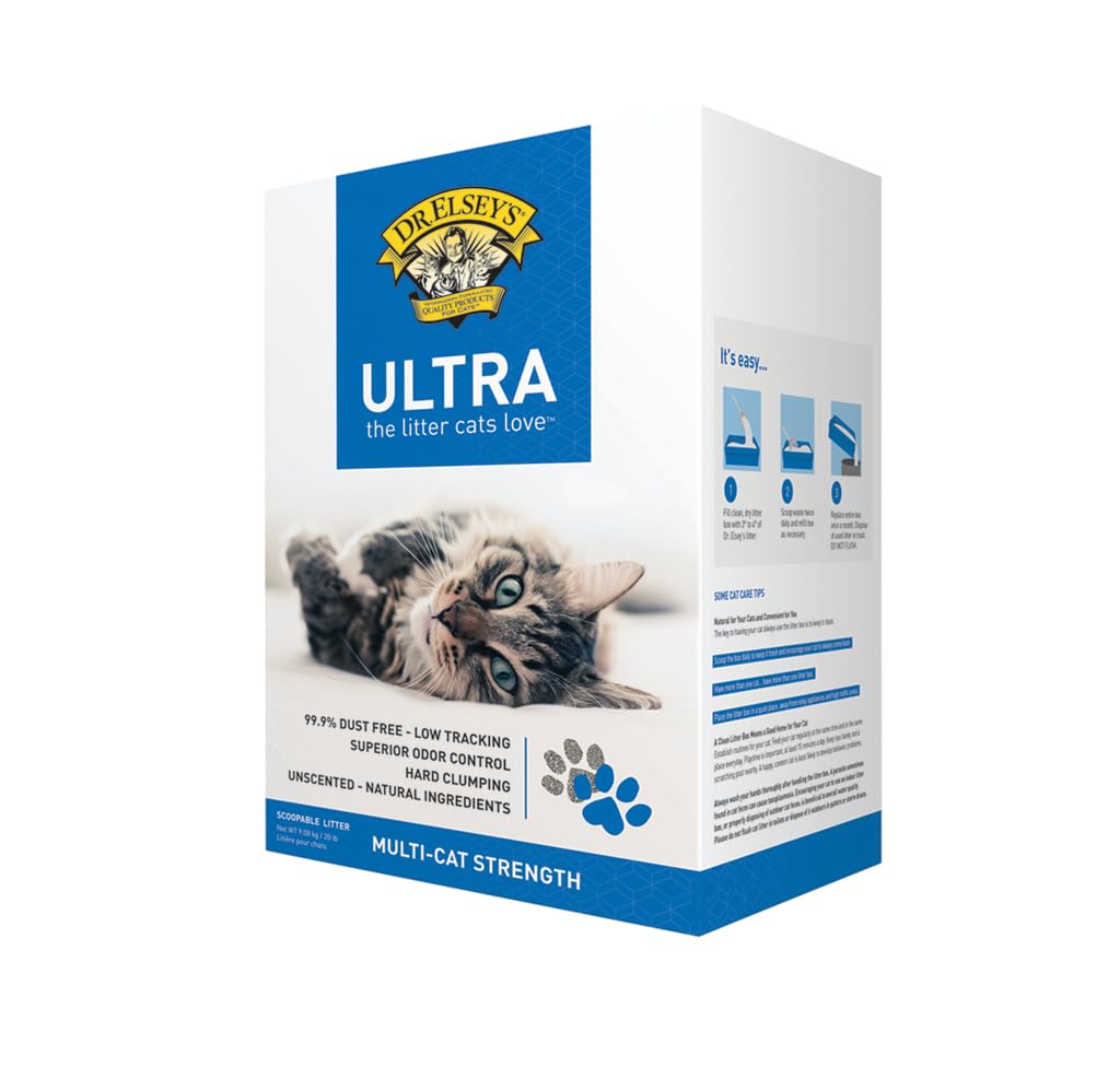 HOTDr. Elsey's Ultra Unscented Clumping Clay Cat Litter 18 lb Bag