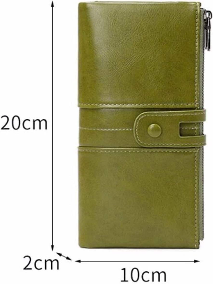 HOTHandbags Business Wallets Women's Money Clips Leather Card Cases Purses Blocking Wallet Money Organisers,Red
