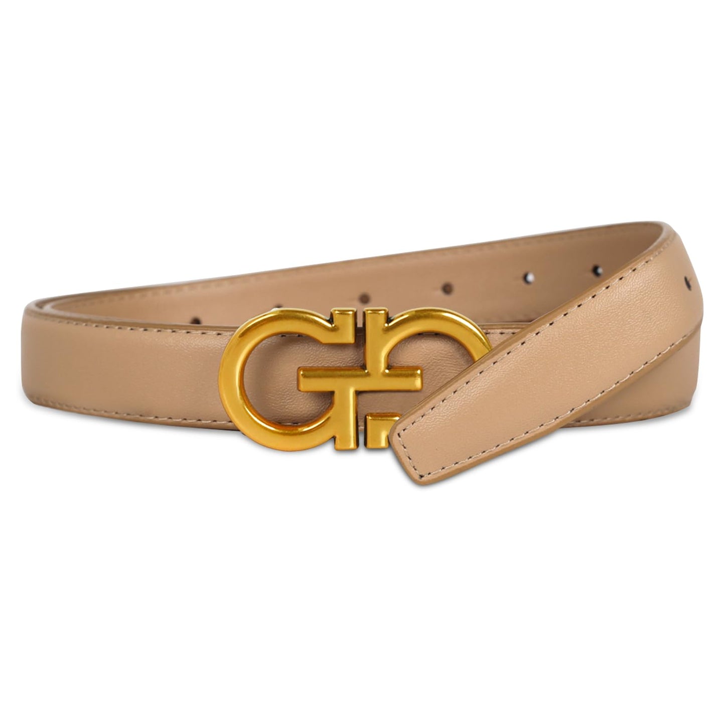 HOTAurolran Women's Leather Belt with Buckle - Ideal for Dresses, Jeans, and Coats