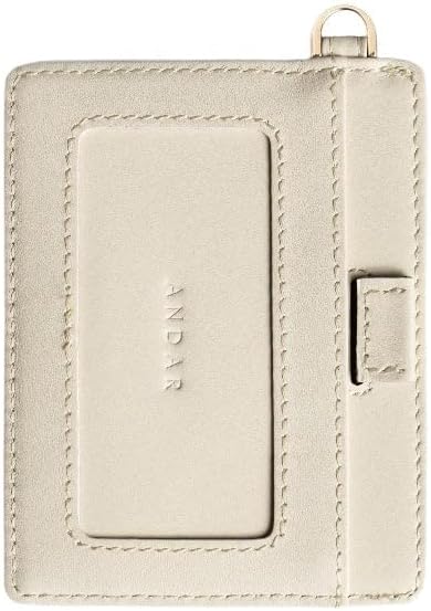 HOTAndar The Denner Beautiful Premium Slim Card Holder RFID Blocking Card Holder Wrislet Wallet for Women (Ivory)