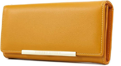 HOTSpacious & Functional Leather Wallet Multifunction Luxury Women Many Departments Large Capacity Purses Fashion Female Card Holder Billfold Long Clutch Purse