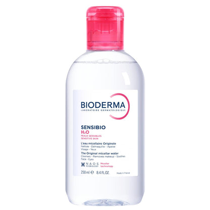 HOTBioderma - Sensibio - H2O Micellar Water - Makeup Remover Cleanser - Face Cleanser for Sensitive Skin