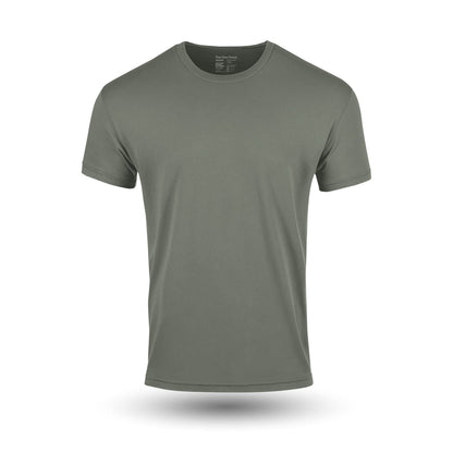 HOTFresh Clean Threads Men's Crew Neck T-Shirts – Short Sleeve, Fitted Style, Soft Cotton-Poly Blend, Tag-Free Comfort