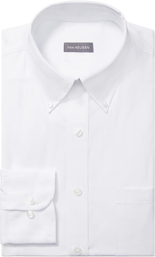 HOTVan Heusen Men's Pinpoint Solid Shirt