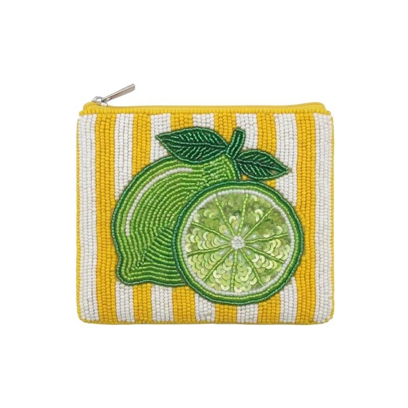 HOTBeaded Coin Purse Change Zipper Pouch Wallet Tacos & Tequila | Handmade Beadwork, Compact Organizer, Cash Holder, Card Storage, Makeup Pouch, Giftable Accessory, Everyday Carry