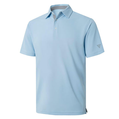 HOTMens Golf Shirt Short and Long Sleeve Moisture Wicking Dry Fit Performance Solid Casual Pique Golf Polo Shirts for Men