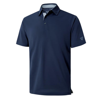 HOTMens Golf Shirt Short and Long Sleeve Moisture Wicking Dry Fit Performance Solid Casual Pique Golf Polo Shirts for Men