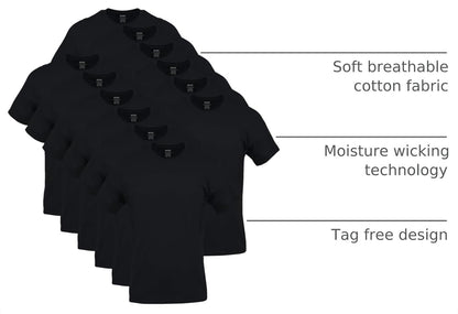 HOTGildan Men's Crew T-Shirts, Multipack, Style G1100