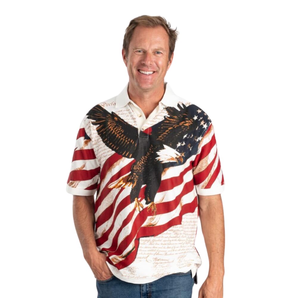 HOTAmerican Summer Flag Patriotic Eagle Shirt
