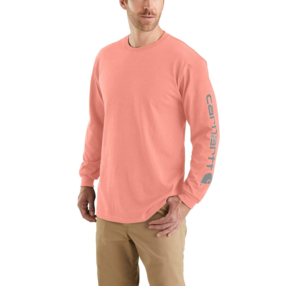 HOTCarhartt Men's Dearborn Loose Long-Sleeve Logo T-Shirt Closeout