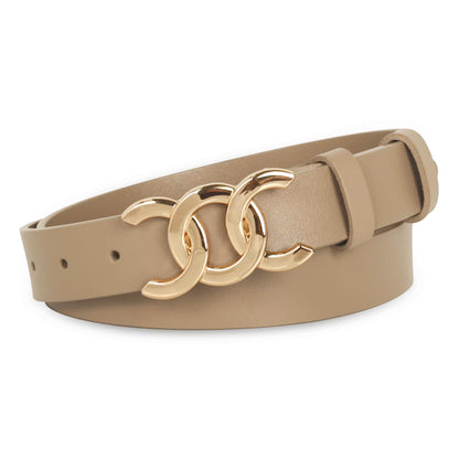 HOTAurolran Women's Leather Belt with Buckle - Ideal for Dresses, Jeans, and Coats