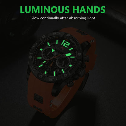 HOTAIMES Watch for Men Sport Military Waterproof Chronograph Mens Watches Analog Quartz Big Face Classic Stylish Fashion Casual Designer Business Work Wrist Watch Elegant Gift for Men