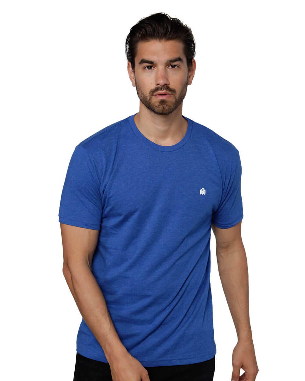 HOTMens T Shirts Soft Cotton Crew Neck Athletic Fit Casual Tees S-4XL | Soft cotton blend casual tee shirts with 4-way stretch - tag-free athletic fit for gym, work & casual wear. A go-to gift.