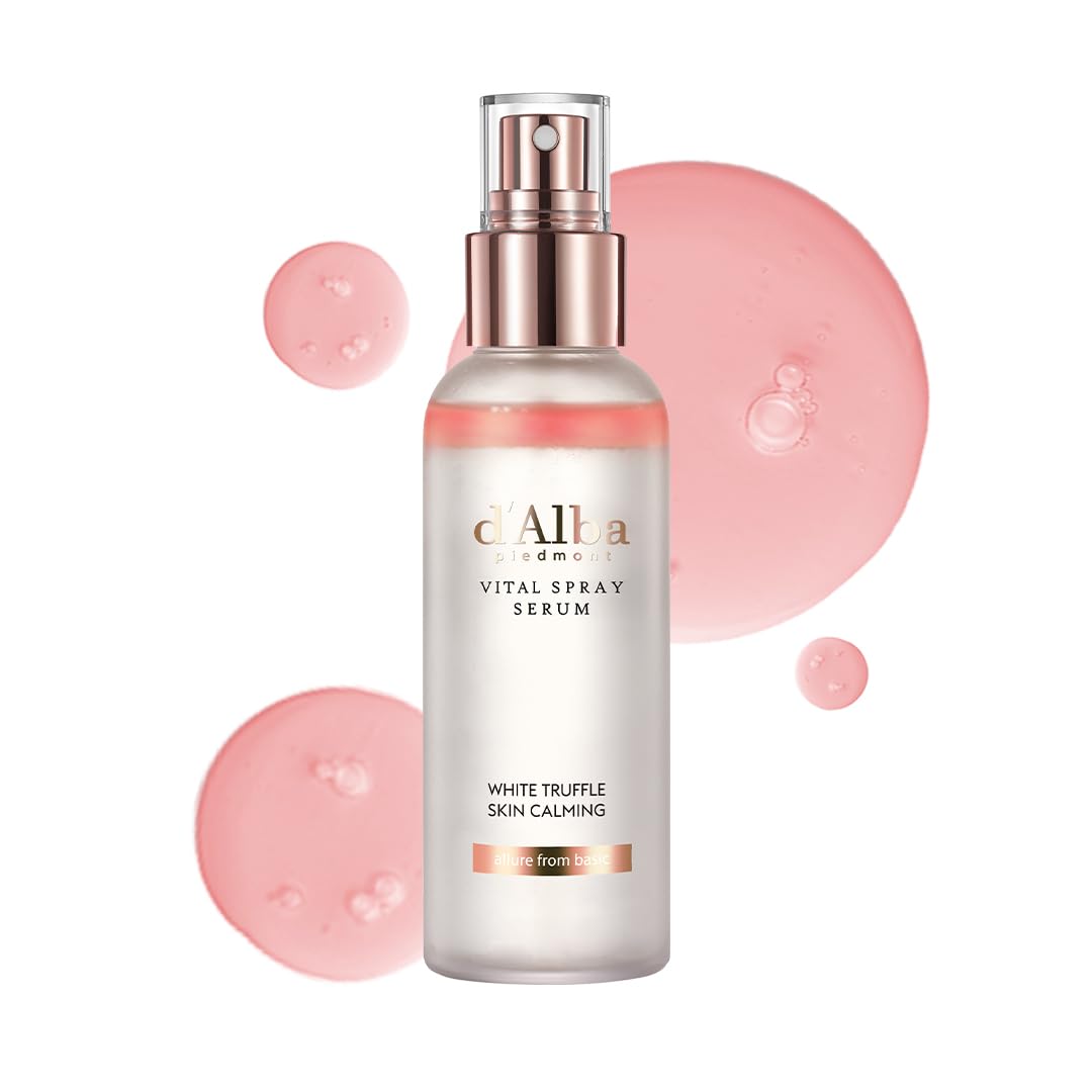 HOTd'alba Piedmont Italian White Truffle First Spray Serum, Vegan Skin Care, Light-weight Face Moisturizer, Glow Serum for Radiant Skin, Non Comedogenic, All In One Mist, Korean Skin Care (3.38 fl oz.)