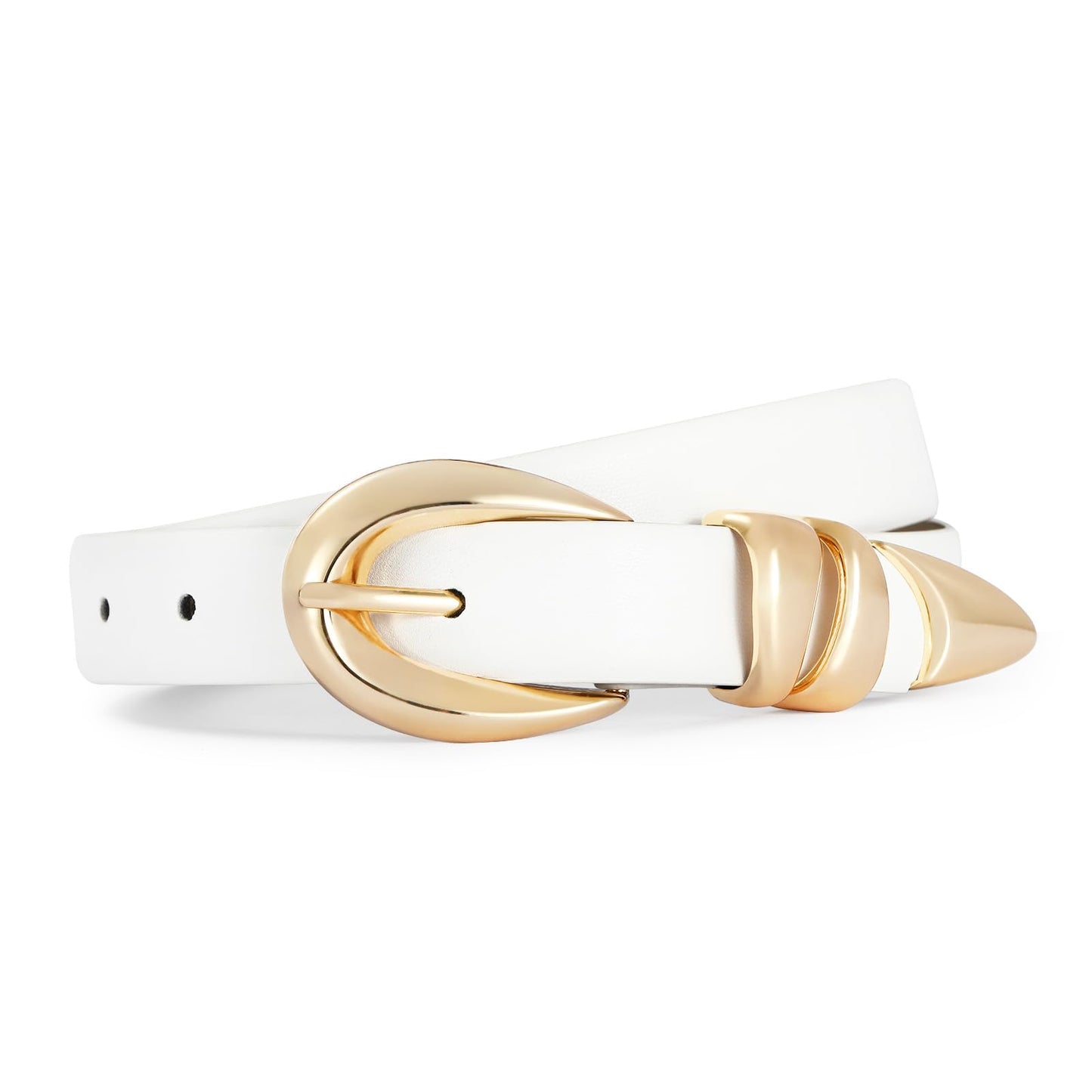 HOTBelts for Women with Gold Buckle for Jeans, Dress Leather Belts