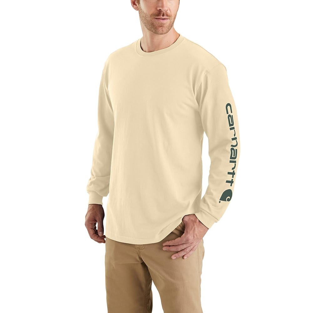 HOTCarhartt Men's Dearborn Loose Long-Sleeve Logo T-Shirt Closeout