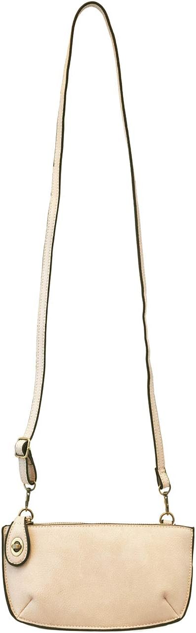 HOTJoy Susan Women's Fashion Purse Mini Crossbody Wristlet Clutch Handbag - Stone