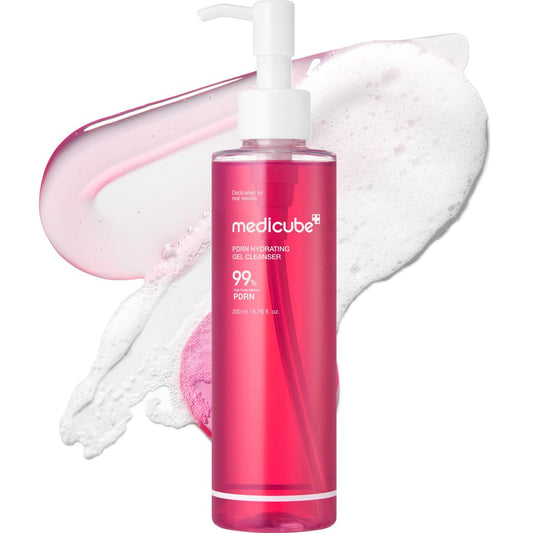 HOTmedicube PDRN Jelly to Foam Cleanser - Gentle Low pH Hydrating Cleanser | Hydrating Daily Face Wash with PDRN, Collagen & LHA - For All Skin Types, Korean Skincare, 200ml