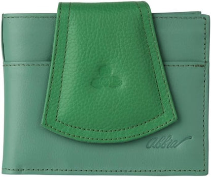 HOTAbbia Genuine Luxury Leather Wallet For Women, Stylish And Elegant Design, Perfect For On-The-Go. (Blue & Sky)