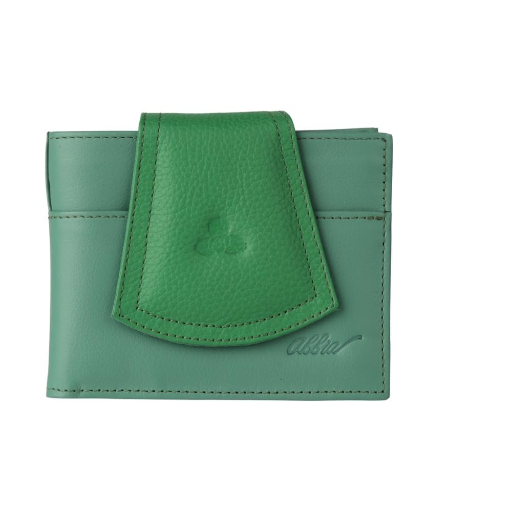 HOTAbbia Genuine Luxury Leather Wallet For Women, Stylish And Elegant Design, Perfect For On-The-Go. (Blue & Sky)