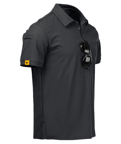 HOTV VALANCH Mens Polo Shirts Short Sleeve Moisture Wicking Golf Polo Athletic Collared Shirt Tennis T-Shirt Tops