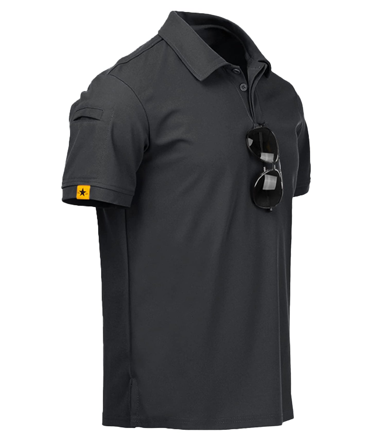 HOTV VALANCH Mens Polo Shirts Short Sleeve Moisture Wicking Golf Polo Athletic Collared Shirt Tennis T-Shirt Tops