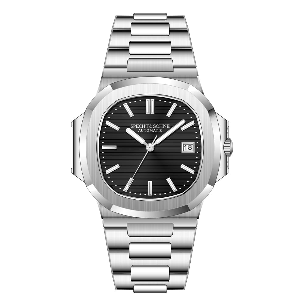 HOTSpecht & Söhne Mens Mechanical Watch Automatic Sapphire Crystal Watches for Men 40MM Japan Miyota 8215 Movement 50MWaterproof