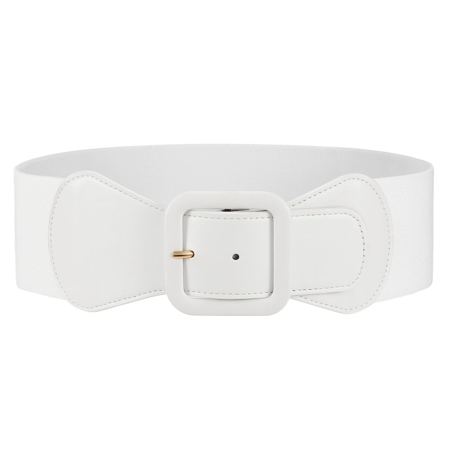 HOTJASGOOD Women Elastic Wide Belt Stretchy Vintage Waist Belt for Dress with Fashion Square Buckle