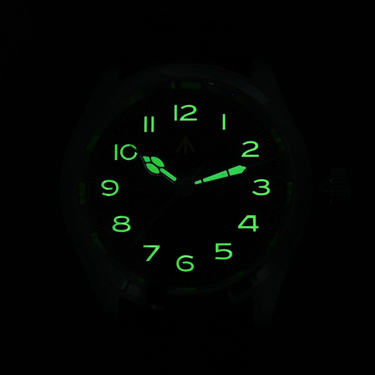 HOTTACTICAL FROG Militado ML08 Field Watch Japanese Sweep VH31 / 515 Movt with Calendar, Men's Military Watch Sapphire Crystal 10 ATM Waterproof Analog Watches for Men