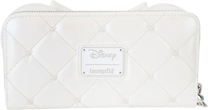 HOTLoungefly Disney Minnie Mouse Iridescent Wedding Wristlet Wallet