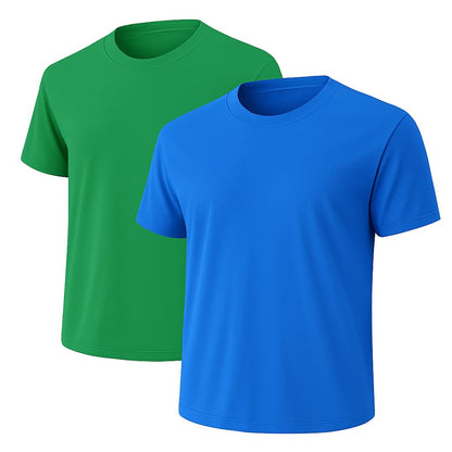 HOT6-Pack Bulk Men’s T-Shirts – Soft Pre-Shrunk Premium Cotton, Short Sleeves, Reinforced Collar, Crew Neck, Casual Fit