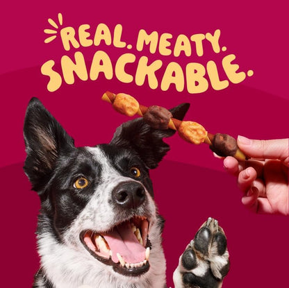 HOTOinkies Hearty Kabobs Rawhide‑Free Dog Treats, 18 Count