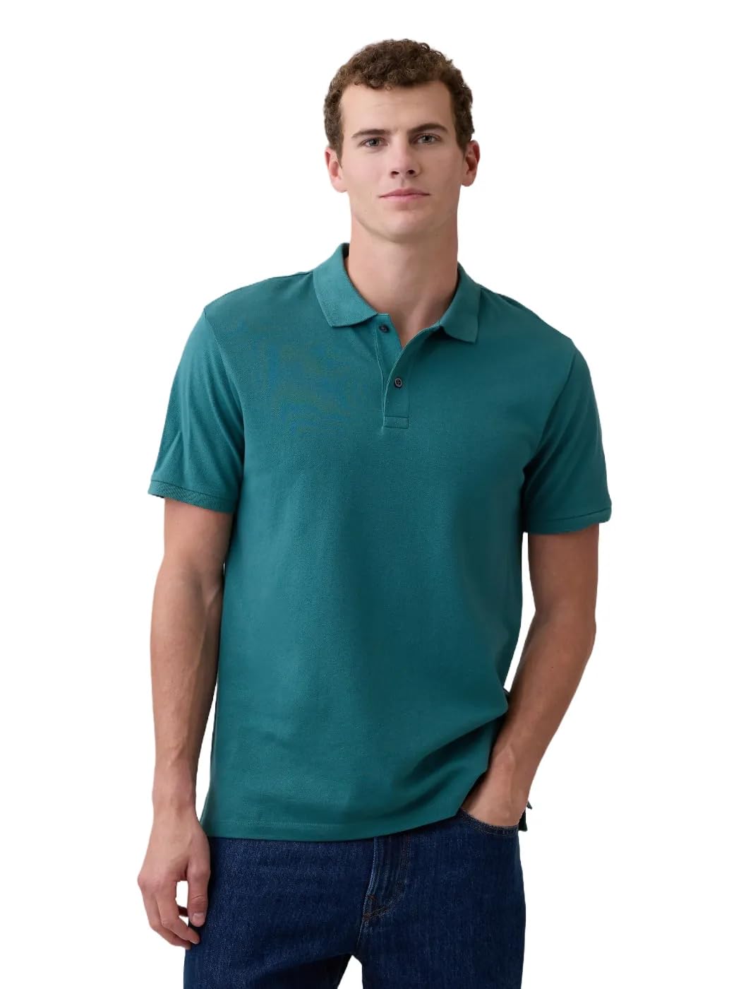 HOTGap Men's Stretch Pique Polo Shirt