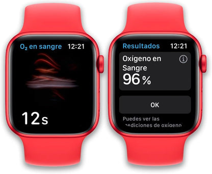 HOTApple Watch Series 6 (GPS, 44mm) - Red Aluminum Case with Red Sport Band (Renewed)