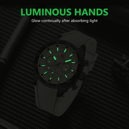 HOTMINI Focus Men Watches Unique Casual Wristwatch (Chronograph/Waterproof/Luminous/Calendar/24 Hours) Silicon Band Fashion Watches for Men