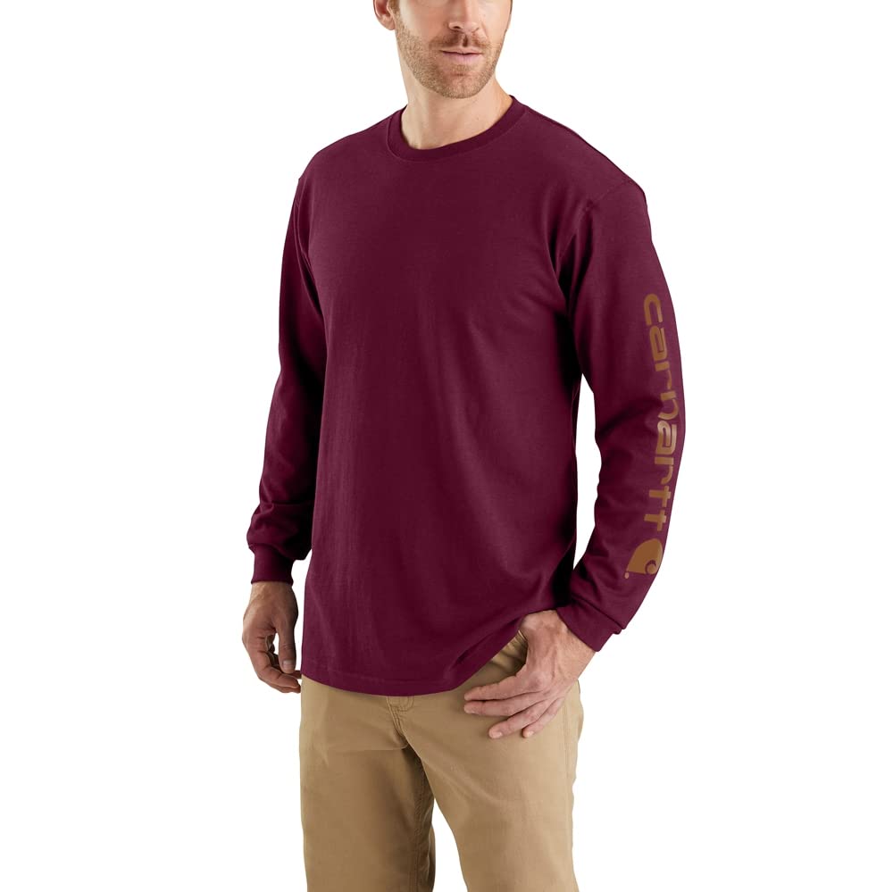 HOTCarhartt Men's Dearborn Loose Long-Sleeve Logo T-Shirt Closeout