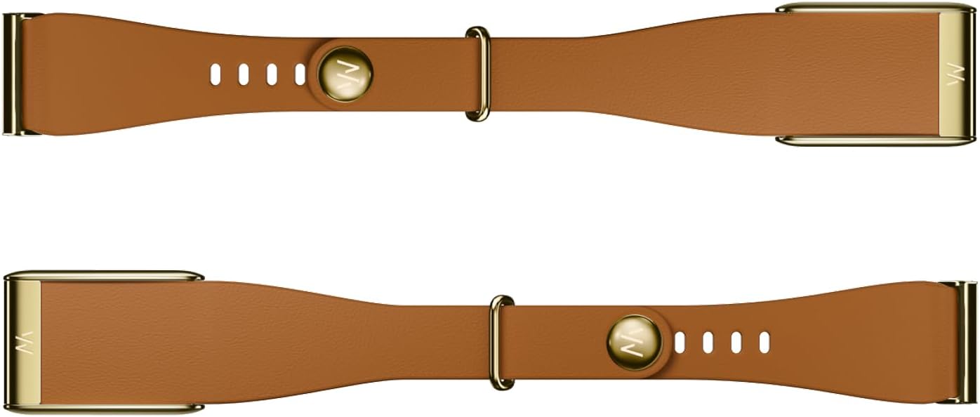 HOTWHOOP 5.0 LeatherLuxe Band – Genuine Italian Leather Accessory for Health, Fitness, & Wellness Wearable – Not Compatible with Gen 4