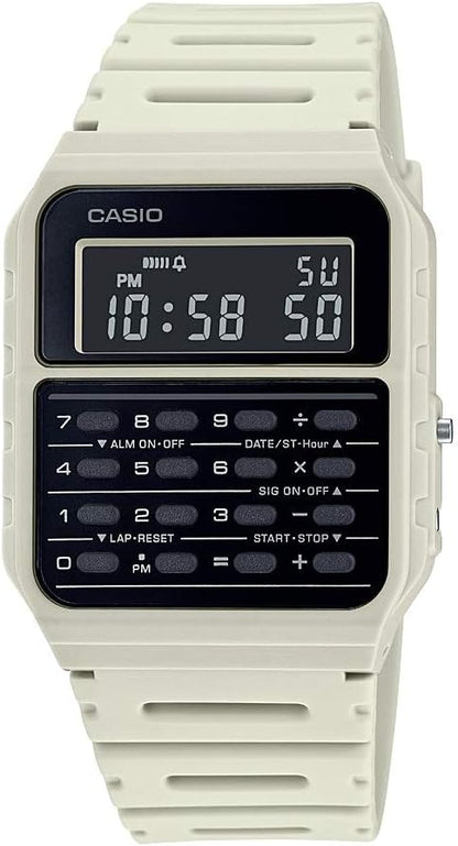 HOTCasio CA53W Vintage Series | Data Bank | 1/100 SEC Stopwatch | Water Resistant | 8 Digit Calculator | Dual Time | Resin Band | Resin Case | Auto Calendar | Daily Alarm | 5 Year Battery